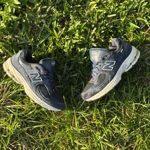 New Balance Kids Navy and White Sneakers